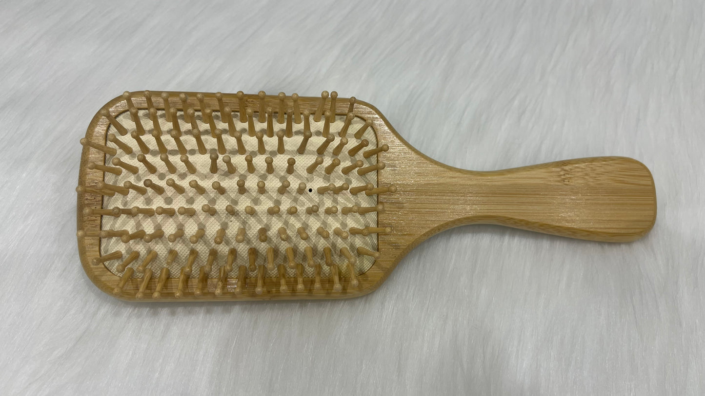 Pure Bamboo Paddle Brush
