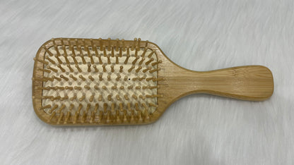 Pure Bamboo Paddle Brush