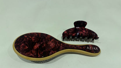 Personalized Round Brush + Clip Set