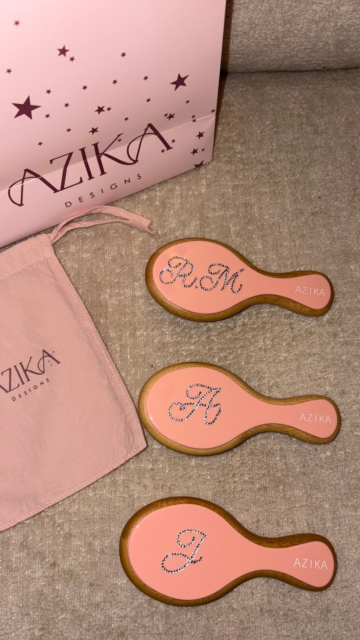 Azika Mini Bamboo Brush Personalized